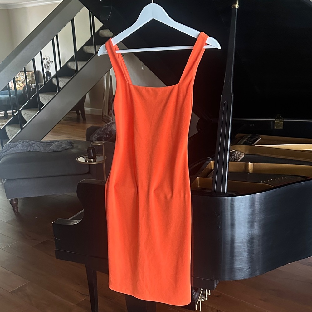 Alice + Olivia Orange Dress